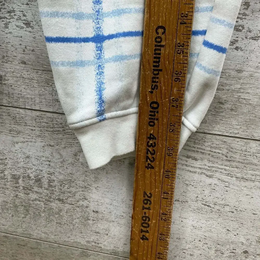 Jordan Essentials Men's Large Fleece Holiday Plaid Pants in White/Legend Blue
